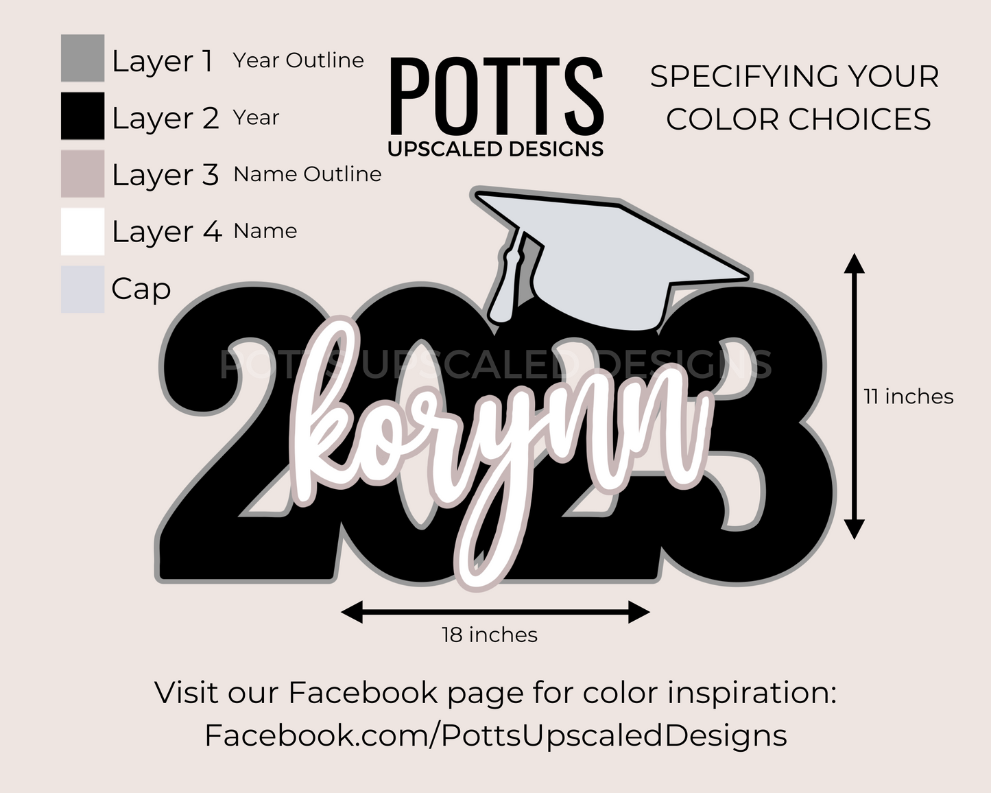Personalized Deluxe Graduation Sign