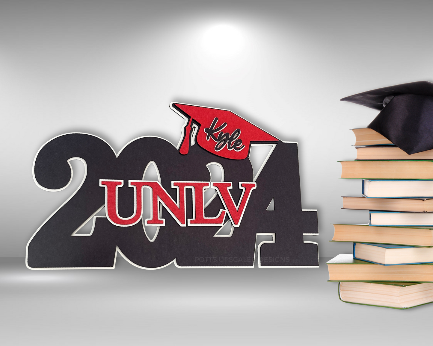 Deluxe graduation sign personalized with graduate's year name and school great for gift grad party and senior picture prop