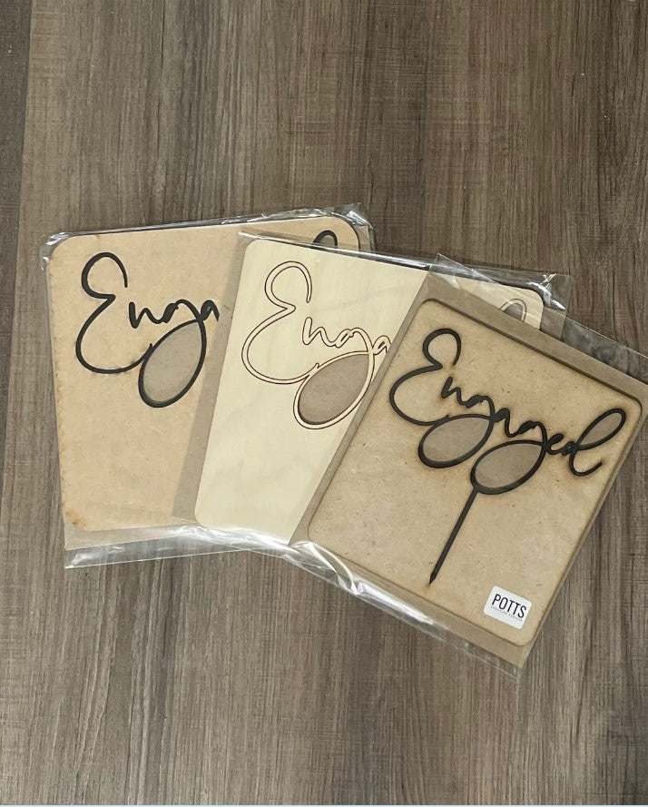 Engaged Cake Topper Packaging for Safe Shipping Party Decor