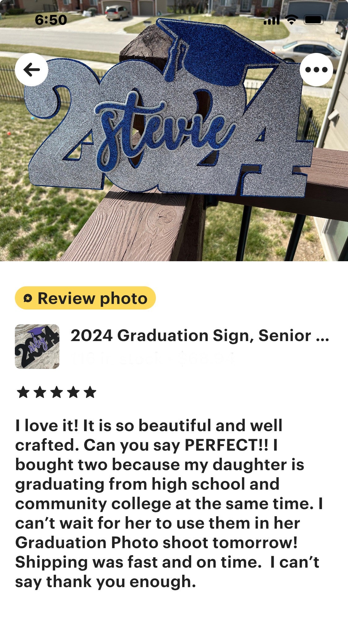 Personalized Deluxe Graduation Sign