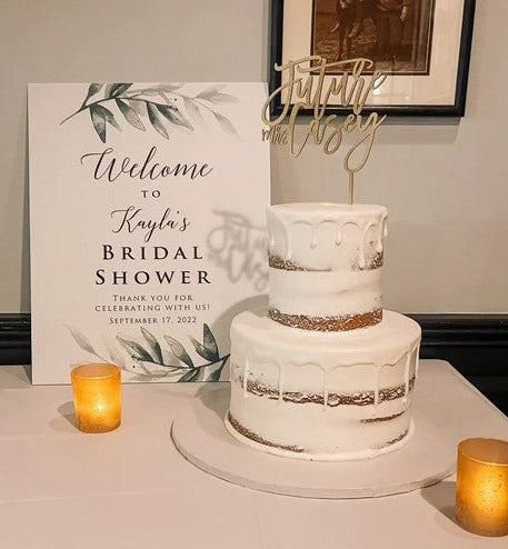 Personalized Future Mrs Cake Topper