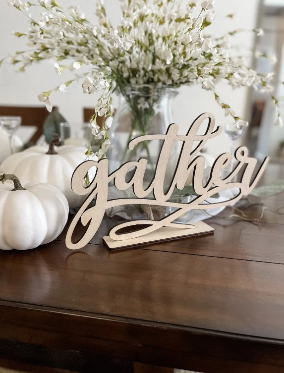 Thankful Table Sign - Thanksgiving Holiday Decor