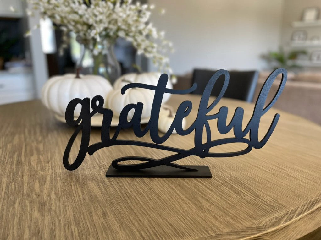 Thankful Table Sign - Thanksgiving Holiday Decor