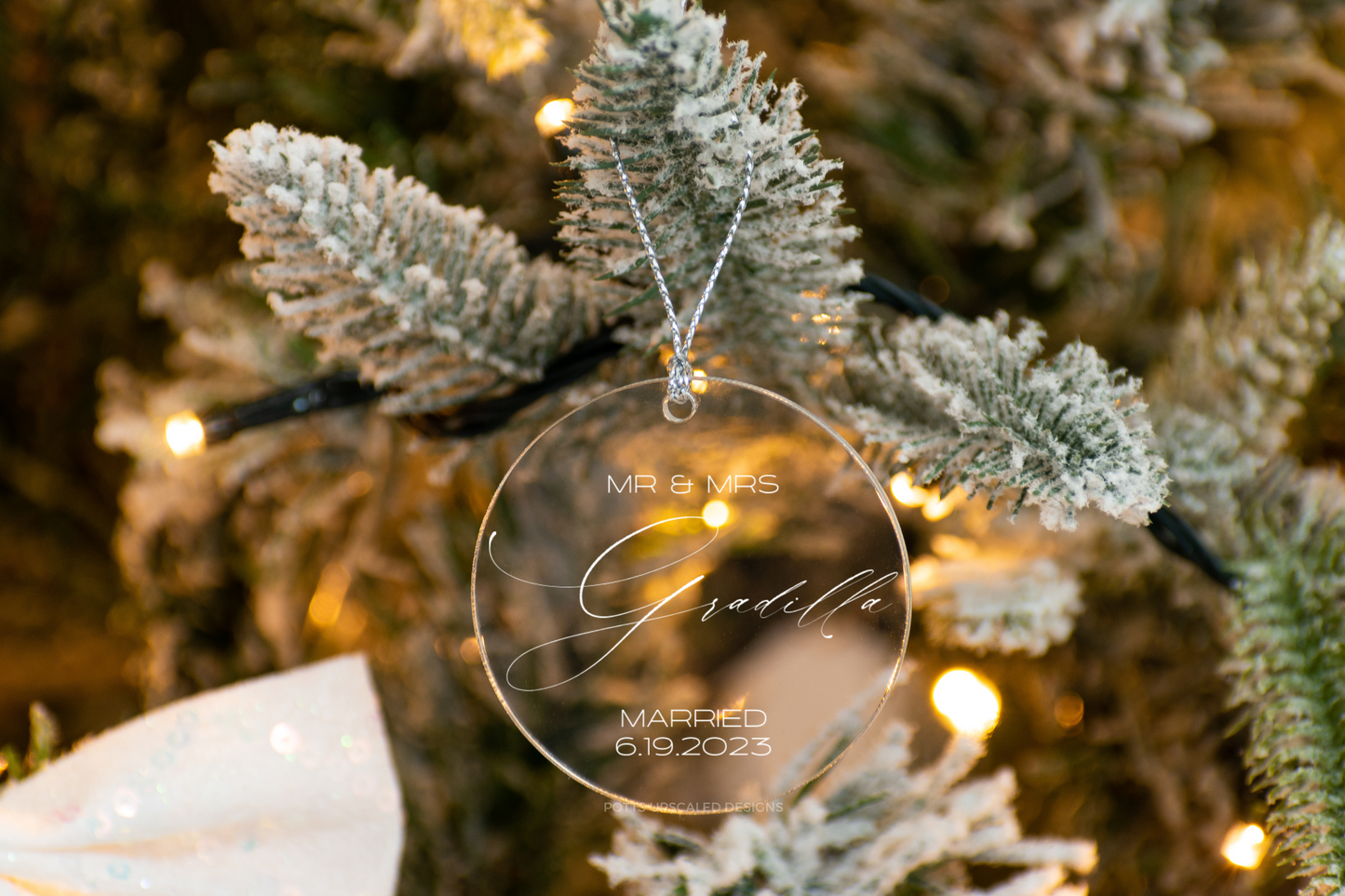 Personalized Married Ornament