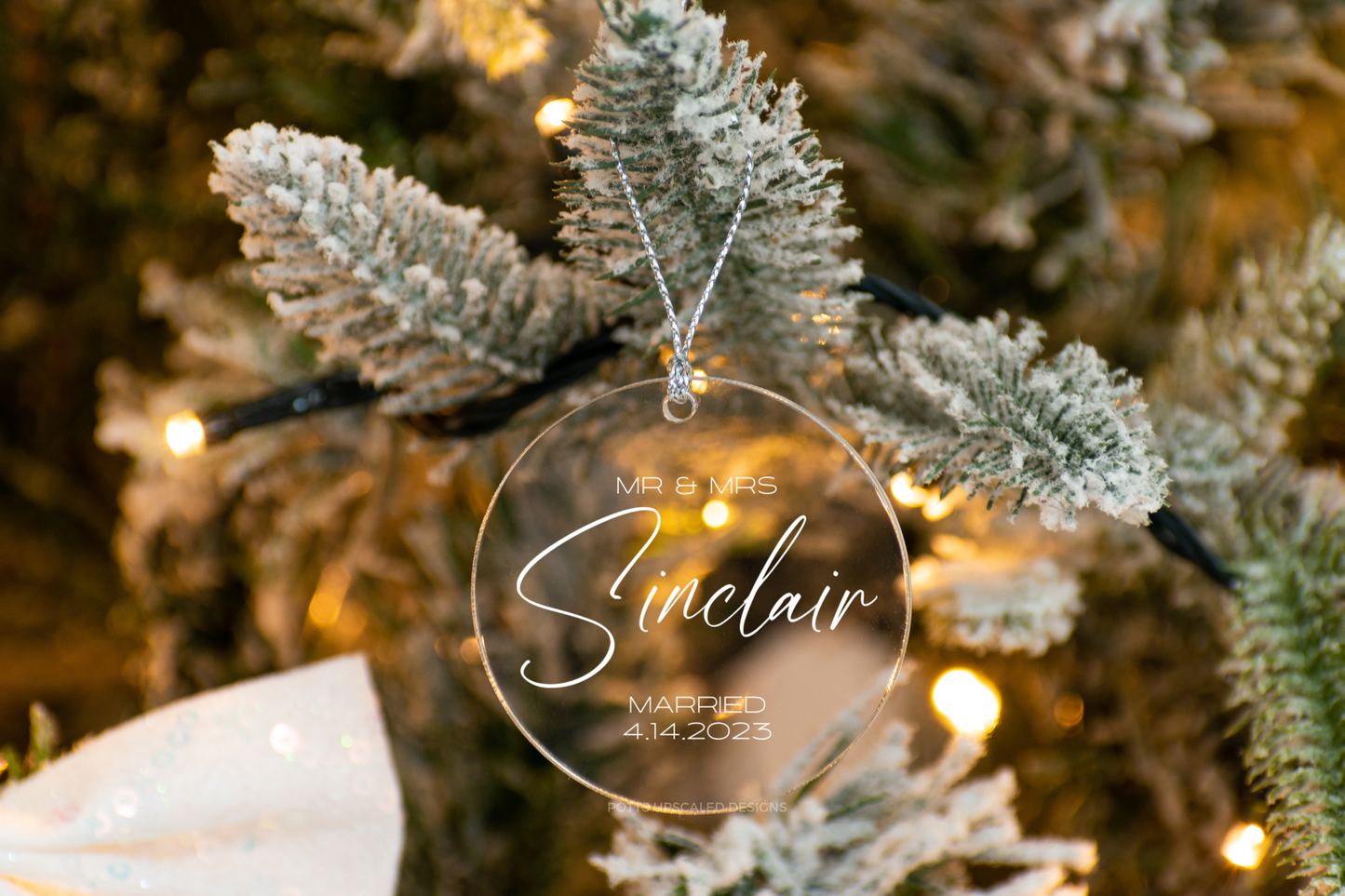 Personalized Married Ornament