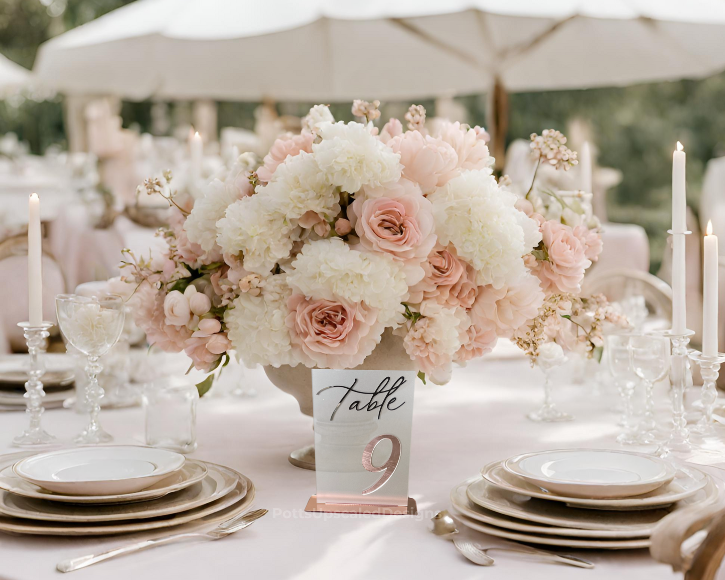 Wedding Table Numbers, Gold Mirror, Frosted Table Signs, Wedding Decor, Assigned Seating, Wedding Signs