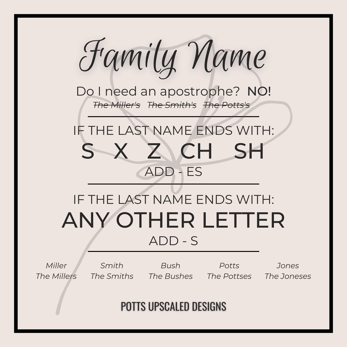 Custom Wedding Cake Topper - Signature Font