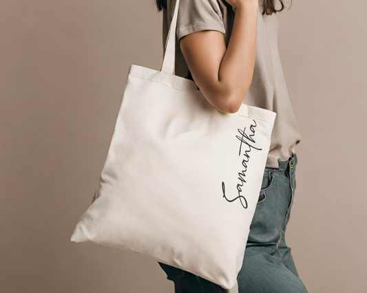 Personalized Canvas Tote Bag