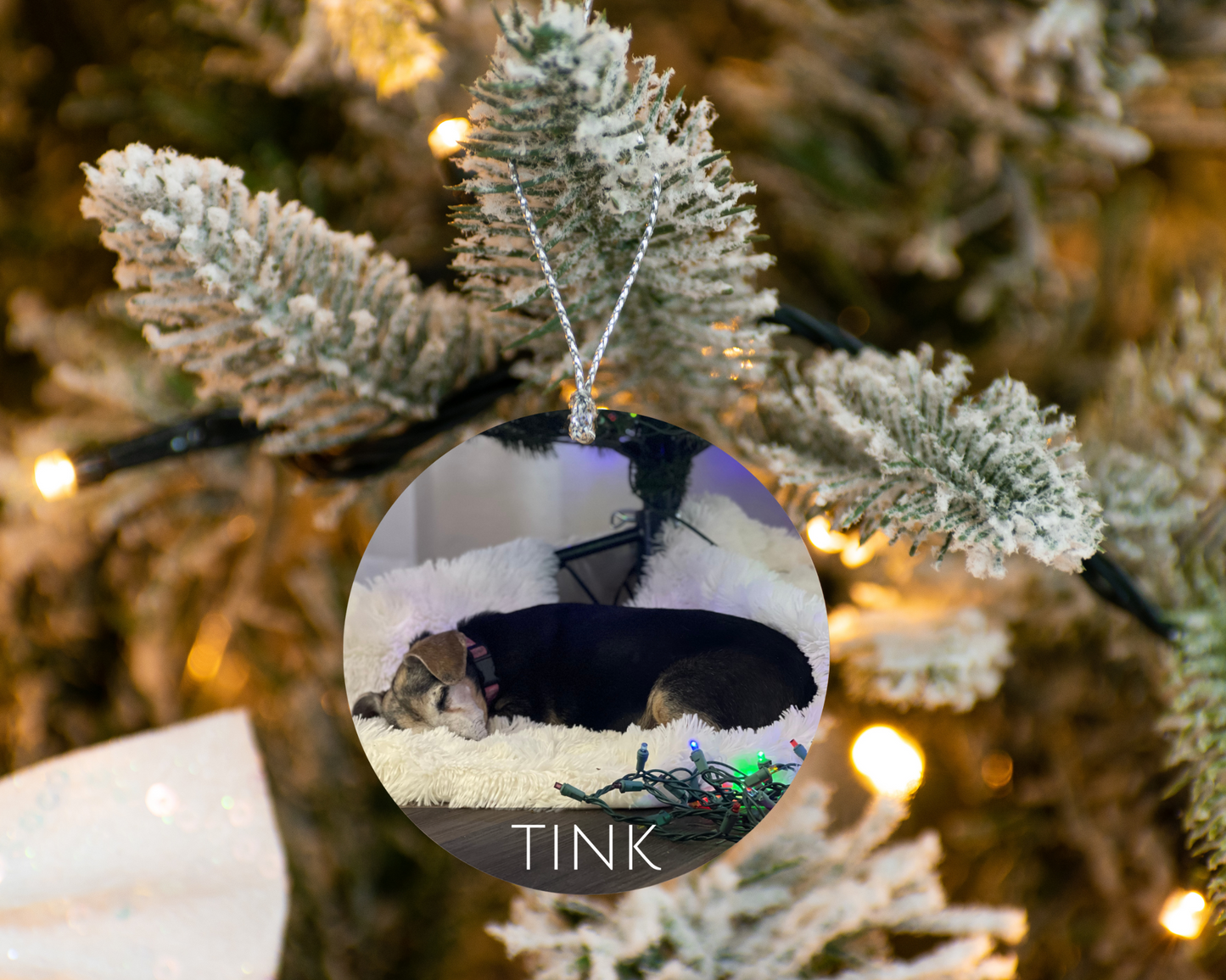 Custom Photo Christmas Ornament – Personalized Family or Pet Picture Ornament