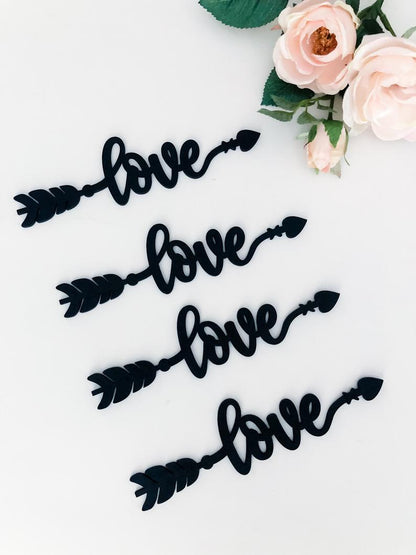 Love Place Cards - Bow and Arrow Design for Valentines Day