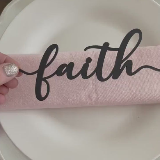 Easter Table Decor, Spring Dining Table Accessories, Farmhouse Style, Faith Easter Risen Jesus Plate Ornaments,