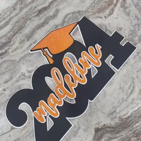 Personalized Graduation Sign: Class of 2026 Seniors, Custom Year, Name and Colors