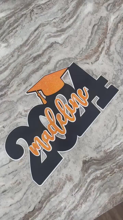 Personalized Graduation Sign: Class of 2026 Seniors, Custom Year, Name and Colors